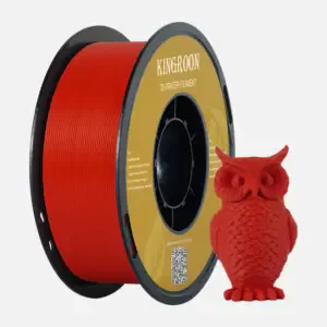 Kingroon PLA Filament 1,75 mm, PLA 3D-printerfilament dimensionsnøjagtighed +/- 0,03 mm, – Rød